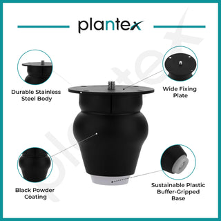 Plantex black furniture legs - office furniture installation