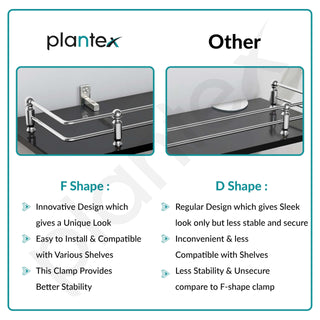 Plantex glass shelf - kitchen organization