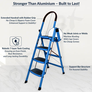 Plantex 4 step ladder - safe climbing