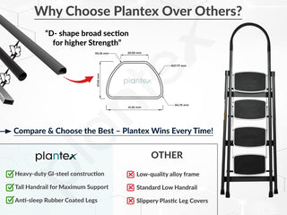 Plantex 4 step ladder - Ideal for reaching high shelves