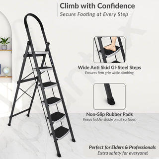 Plantex 6 Step Ladder - Reaching high shelves use