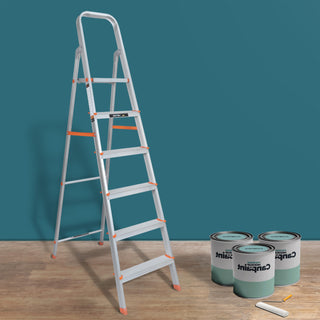 Plantex Legend 6 Step Ladder - Changing light bulbs