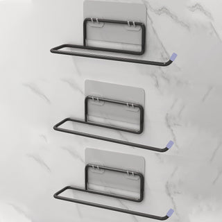Plantex modern black toilet paper holder - for home and hotel use