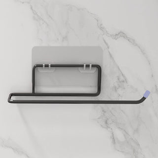 Plantex black toilet roll holder - easy wall installation