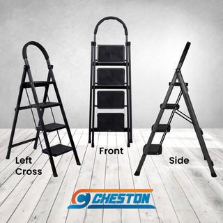 Cheston 4-step steel ladder - ideal for cleaning tasks