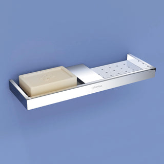 Plantex nickel chrome paper holder - sleek bathroom accessory