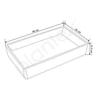 Plantex bathroom sink - easy maintenance and installation