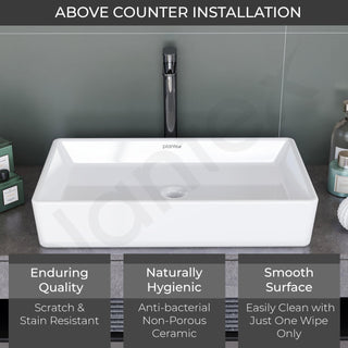 Plantex tabletop wash basin - elegant bathroom setup