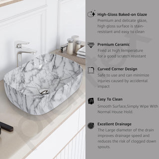 Plantex white wash basin - modern bathroom accessory