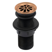 Plantex Brass with Nylon 6 inch Full Thread Waste Coupling for Wash Basin/Coupling for Sink - Pack of 1 (BH-1116, Rose Gold)