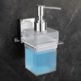 Plantex Liquid Soap Dispenser for Bathroom/304 Grade Stainless Steel Shampoo Dispenser/Handwash Dispenser/Bathroom Accessories - (Chrome)