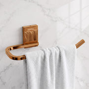 Plantex 304 Grade Stainless Steel Napkin Holder for Wash Basin/Towel Holder for Bathroom/Towel Holder/Towel Ring/Bathroom Accessories - Crystal (PVD Rose Gold)