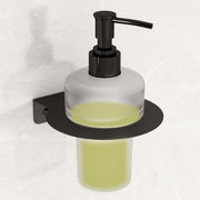 Plantex Liquid Soap Dispenser for Bathroom/Stainless Steel Glass Shampoo Dispenser/Hand wash/Bathroom Accessories - Pack of 1 (Black)