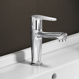 Plantex Pure Brass Pillar Cock Tap for Basin with Teflon Tape/Single Lever Basin Tap/Tabletop Wash Basin Tap/Faucet for Wash Basin (Dol-2301, Chrome)