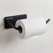 Plantex Stainless Steel Toilet Paper Roll Holder/Wall Mounted Toilet Holder Roll Holder for Bathroom/Kitchen/Bathroom Accessories - Wall Mount (Black)