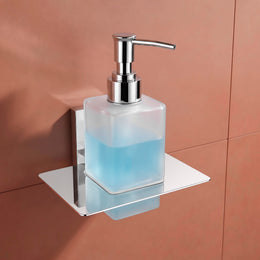 Plantex 304 Grade Stainless Steel Liquid 1 Ml Soap Dispenser/Shampoo Dispenser/Hand Wash Dispenser/Bathroom Accessories-Iris(Chrome)