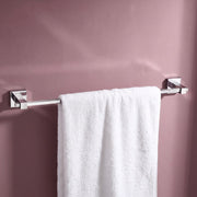 Plantex Stylish & Durable Stainless Steel 24 inch Towel Hanger for Bathroom/Single Towel Rod/Towel Holder for Wash Basin/Bathroom Accessories, Aqua (Chrome)
