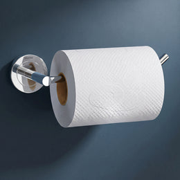 Plantex Stainless Steel Toilet Paper Roll Holder/Tissue Paper Holder for Toilet/Toilet Roll Holder for Bathroom Accessories (Chrome)