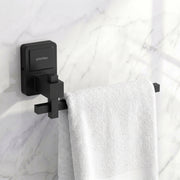 Plantex 304 Grade Stainless Steel Napkin Holder for Wash Basin/Hand Towel Holder for Bathroom/Towel Ring/Bathroom Accessories - Darcy (Black)