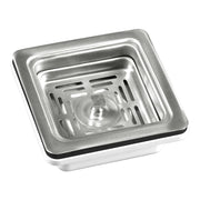 Plantex Coupling for Kitchen Sink/4.5 Inch Stainless Steel Waste Coupling/Square Shape Coupling - Pack of 1 (Matt Finish)
