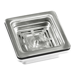 Plantex Coupling for Kitchen Sink/4.5 Inch Stainless Steel Waste Coupling/Square Shape Coupling - Pack of 1 (Matt Finish)