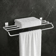 Plantex 304 Grade Stainless Steel Towel Rack/Holder/Towel Hanger for Bathroom/Bathroom Accessories, Crystal (Chrome - 24 inch)