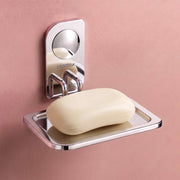 Plantex Stainless Steel Single Soap Holder for Bathroom/Soap Dish Holder Wall Mounted/Bathroom Accessories - Dream (Chrome)
