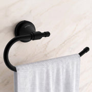 Plantex 304 Stainless Steel Towel Ring for Wash Basin/Towel Hanger/Napkin Holder/Towel Holder/Bathroom Accessories - Niko (Black)
