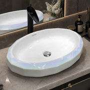 Plantex Ceramic Basin for Bathroom/Table Top Ceramic Basin/Washbasin for Bathroom - (NC-938)