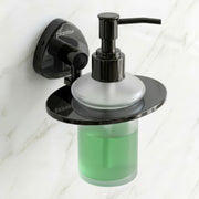 Plantex J4 Stainless Steel Liquid Soap Dispenser/Shampoo Dispenser for Wash Basin/Hand Wash Dispenser Wall Mounted/Bathroom Accessories (PVD Black Finish) Angel