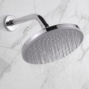 Plantex ABS 9 Inch Round Head Shower/Overhead Rain Shower/Shower for Home/Hotel/Adjustable Shower Head for Bathroom - Pack of 1 (Chrome, D639)