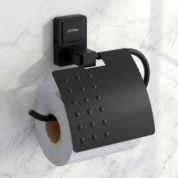 Plantex 304 Garde Stainless Steel Toilet Paper Roll Holder/Toilet Paper Holder in Bathroom/Kitchen/Bathroom Accessories - Darcy (Black)