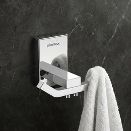 Plantex 304 Grade Stainless Steel Robe Hook/Towel Hanger/Cloth Hanger for Bathroom/Bathroom Accessories - Crystal (1405-Chrome)