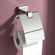 Plantex Aqua Heavy-Duty Stainless Steel Toilet Paper Roll Holder/Toilet Paper Holder in Bathroom/Kitchen/Bathroom Accessories (Chrome) - Pack of 1