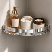 Plantex Corner Shelf for Bathroom Wall/Stainless Steel Bathroom Shelf/Side Corner Shelf/Bathroom Storage Organizer (12x12 inches, Chrome)