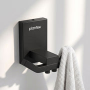Plantex 304 Grade Stainless Steel Robe Hook/Cloth Towel Hanger/Door Hanger Hook/Bathroom Accessories - Pack of 1 (Crystal, Black)