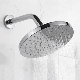 Plantex ABS Round Head Shower/10 Inch Overhead Rain Shower for Bathroom/Shower for Home/Hotel/Adjustable Shower Head for Bathroom - Pack of 1 (Chrome, D609)