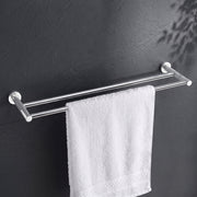 Plantex Stainless Steel Heavy and Sturdy Dual Towel Rod for Bathroom/Towel Hanger/Towel Holder/Bathroom Accessories (24-inch) Chrome Finish