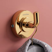 Plantex 304 Grade Stainless Steel Robe Hook/Cloth-Towel Hanger/Napkin Hanger/Bathroom Accessories Pack of 1, Daizy (Golden)