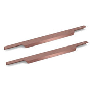 Plantex Profile Handle for Kitchen Cabinet/18 Inch Alluminium Drawer Profile Handle/Wardrobe Pull Handle for Home/Office/Hotel - Pack of 2 (Rose Gold)