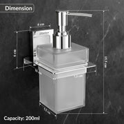 Plantex Liquid Soap Dispenser for Bathroom/304 Grade Stainless Steel Shampoo Dispenser/Handwash Dispenser/Bathroom Accessories - (Chrome)