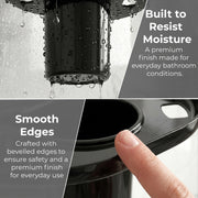 Plantex J4 Stainless Steel Toothbrush Holder for Bathroom/Toothbrush Stand for Bathroom/Tumbler Holder/Bathroom Accessories (PVD Black Finish) Onix