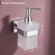 Plantex Heavy-Duty Stainless Steel Liquid Soap Dispenser/Hand Wash Dispenser/Shampoo Dispenser/Bathroom Accessories -Aqua (Chrome)