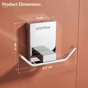 Plantex 304 Grade Stainless Steel Robe Hook/Cloth-Towel Hanger/Bathroom Accessories - Iris (Chrome)