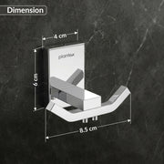 Plantex 304 Grade Stainless Steel Robe Hook/Towel Hanger/Cloth Hanger for Bathroom/Bathroom Accessories - Crystal (1405-Chrome)