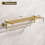 Plantex 304 Grade Stainless Steel Towel Rack for Bathroom/Towel Stand/Hanger/Bathroom Accessories - Niko (24 Inch-Antique)