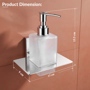 Plantex 304 Grade Stainless Steel Liquid 1 Ml Soap Dispenser/Shampoo Dispenser/Hand Wash Dispenser/Bathroom Accessories-Iris(Chrome)