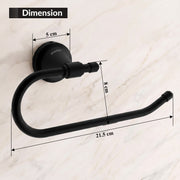 Plantex 304 Stainless Steel Towel Ring for Wash Basin/Towel Hanger/Napkin Holder/Towel Holder/Bathroom Accessories - Niko (Black)