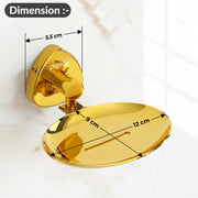 Plantex J4 Stainless Steel Wall Mounted Soap Holder for Bathroom/Soap Holder for Kitchen/Soap Stand for Bathroom/Bathroom Accessories (PVD Gold Finish) Angel