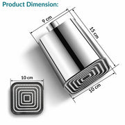 Plantex ABS Square Head Shower/4 Inch Overhead Rain Shower for Home/Hotel/Adjustable Shower Head for Bathroom - Pack of 1 (Chrome, 9011)